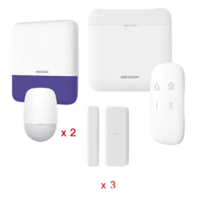 Kit de alarma inalámbrica Hikvision DS-PWA48-KV2 con 48 zonas