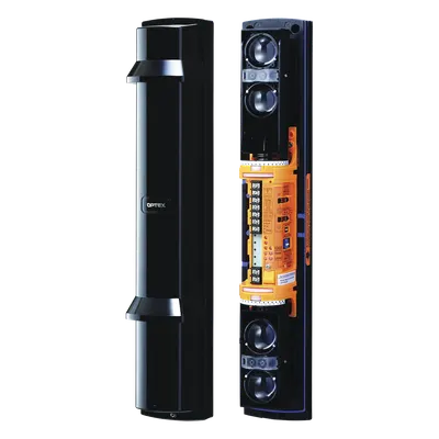 Barrera fotoeléctrica / 100 m (328 ft) / 4 rayos infrarrojos / 4 canales / Doble modulación / Control automático de potencia