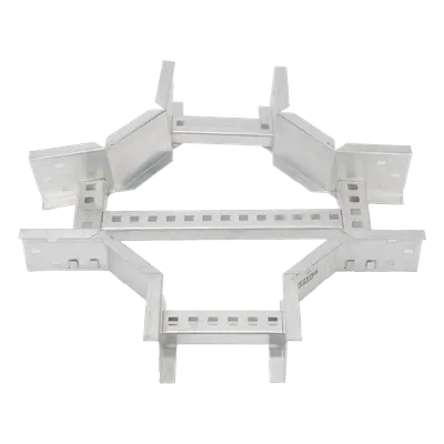 Derivación "X" Horizontal de Aluminio Perfil Z / Peralte 3 1/4" / Ancho 6"/ Radio 8" / Incluye Tornillería (CHXHEZ314R8X6AK)