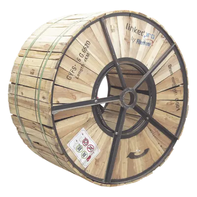 Cable de fibra óptica LINKEDPRO GYFS-06C/4KM, 6 hilos y armado de acero