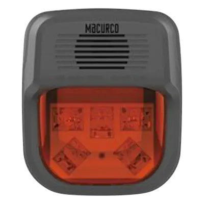 Sirena Estrobo MACURCO AERIONICS HS-R-HORN con alta potencia y tono ajustable