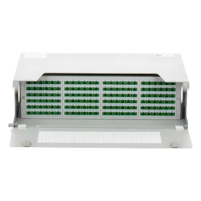 Distribuidor de Fibra Óptica / 144 Empalmes / 144 Acopladores SC/APC / 144 Pigtails SC/APC / 19" / 3 UR / 12.8" Profundidad