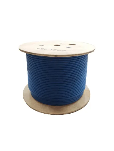 SBE TECH SBE-UTPC6A-BL-NP Bobina de cable F/UTP Cat 6A color azul, 305 metros