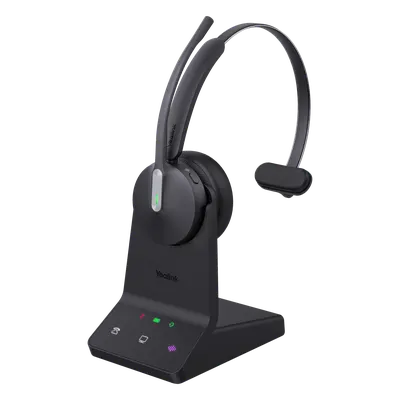 Diadema Inalámbrica / DECT-Bluetooth 5.2 / Acoustic Shield 2.0 / 3 Micrófonos Antiruido / 32 Horas / 185m (607 pies) DECT / 50m (164 pies) Bluetooth / Busylight Dual / UC Plug-and-Play