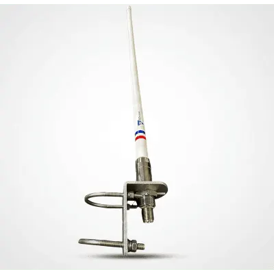 Antena VHF Marina / 4 dBi / 156-163 MHz / Altura 1.1 m (3.61 ft) / Conector SO239 / Color Blanco