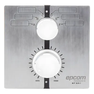 Control de volumen remoto EPCOM PROAUDIO SF-651 para amplificadores UC