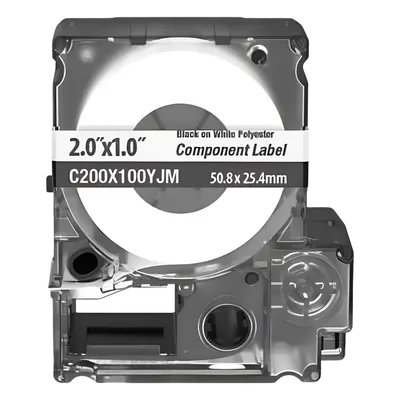 Casete de etiquetas PANDUIT C200X100YJM, vinilo autolaminable