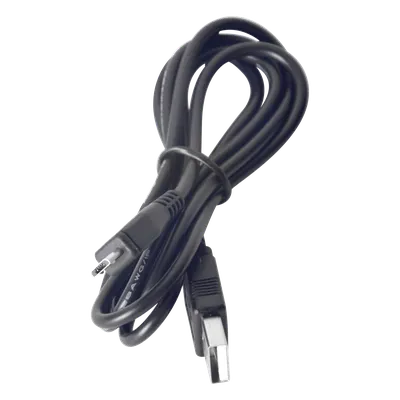Cable programador y cargador / USB 2.0 a Micro USB / 1 m (3.3 ft) / 1.5 A / Conectores dorados / PVC negro