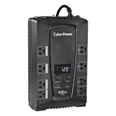 No-break CyberPower CP825AVRLCDA de 825 VA con AVR y pantalla LCD