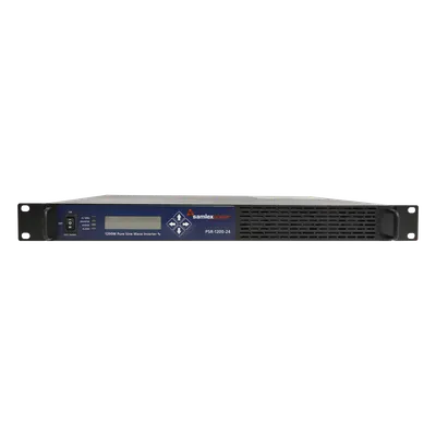 Inversor de Onda Pura / Montaje Rack 1U / 1200W / 24 Vcc a 100-120 VCA / 50/60 Hz / 18.9 x 15.2 x 1.7 in