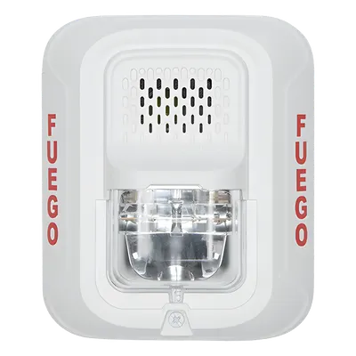 Sirena SYSTEM SENSOR P2WL-SP con Lámpara Estroboscópica y Bajo Consumo de Corriente