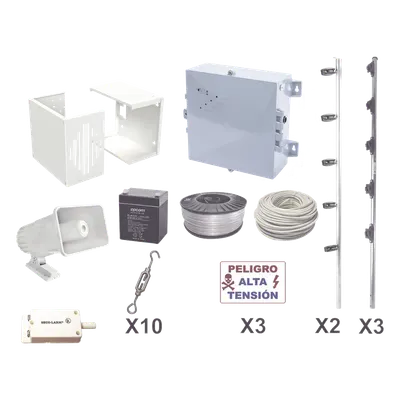 Cerco eléctrico perimetral YONUSA YPROKIT25F para 25 m