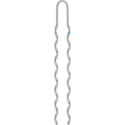 Remate Preformado de Acero Galvanizado para fibra Mini-ADSS diámetros 6 - 7 mm, 60 Cm de longitud (Preformado con tecnología sin polvo abrasivo) Estructura de 3 Hilos