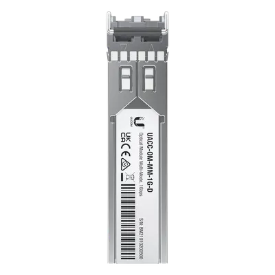 Transceptor SFP UBIQUITI UACC-OM-MM-1G-D-2 multimodo de 1 Gbps