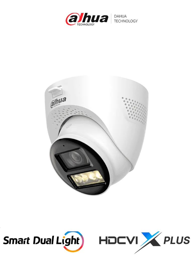 Cámara domo Dahua DH-HAC-HDW1200TQN-IL-T 1080P con audio