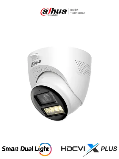 Cámara domo Dahua DH-HAC-HDW1200TQN-IL-T 1080P con audio