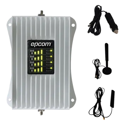 KIT de Amplificador de Señal Celular Para Vehículo/ Soporta y Mejora la Señal Celular 4.5G, 4G LTE/ Múltiples Operadores, usuarios y dispositivos/ Ideal para Vehículo tipo Camioneta, Pick up o Sedán.