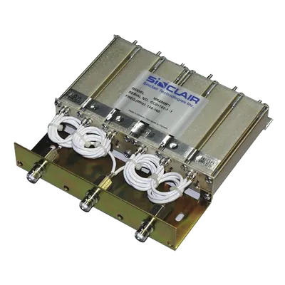 Duplexer Móvil / 155-174 MHz / 6 Cavidades / Separación 15-18 MHz / 50 Watt / BNC Hembras / 1.08 x 5.22 x 5.84 ft