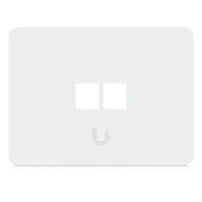 Placa de pared UBIQUITI UACC-WP-KEYSTONE-H-2P de 2 puertos