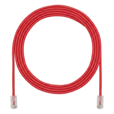 Cable de Parcheo UTP / Cat6A / 24 AWG / CM / 6.71 m (22 ft) / Rojo