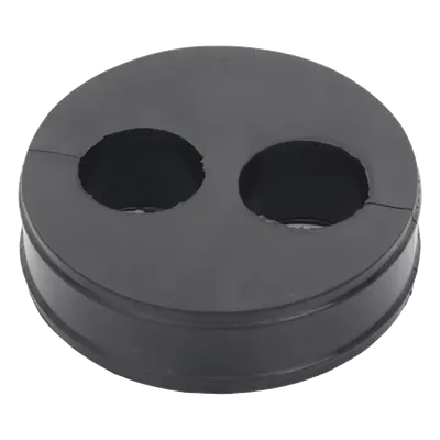 Inserto de Caucho / 2 Orificios 7/8 in / Diámetro Exterior 85 mm (3.34 in) / Grosor 25.4 mm (1 in) / EPDM / Sellado Hermético