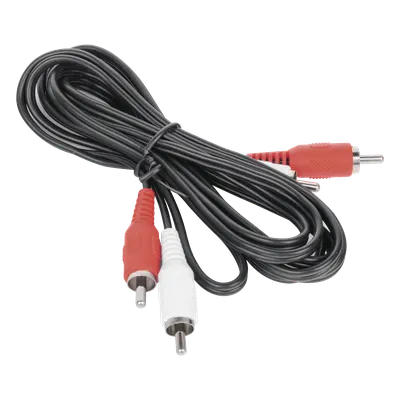 Cable RCA Macho a Macho de 2 Metros de Longitud / Aplicaciones de Audio y Video Optimizado para HD