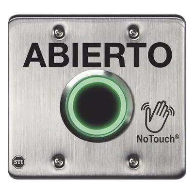 Interruptor infrarrojo STI NT-SS202-ES de acero inoxidable