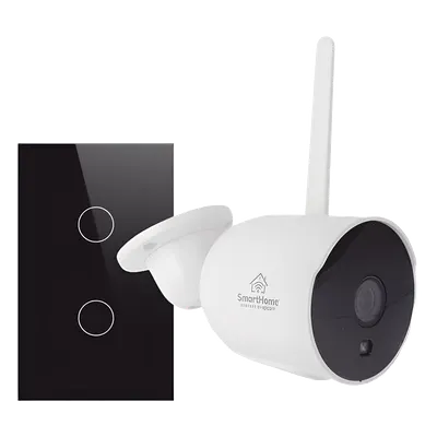 Kit Domótica WiFi / 1 Cámara + 1 Apagador Triple / 2.4 GHz / 800W por Circuito / 100V-250V