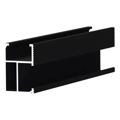 Riel de Montaje Fotovoltaico / Aluminio Anodizado Negro / Longitud 2700 mm (8.9 ft) / Estructura Modular / Resistente a Clima Extremo