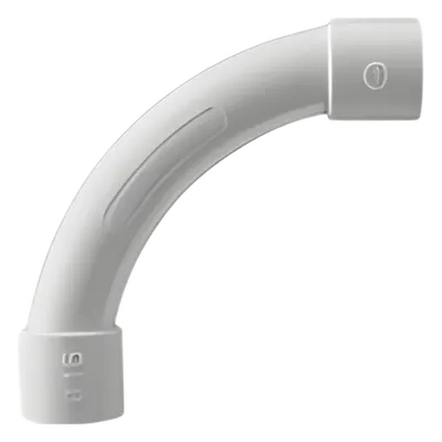 Curva para tubería rígida GEWISS DX-40-116 de PVC de 16 mm