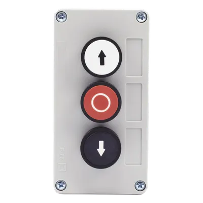 Botonera triple AccessPRO XBS-SW-02 para apertura, cierre y paro