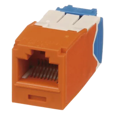 Jack RJ45 PANDUIT CJ6X88TGOR Cat 6A UTP para redes 10G