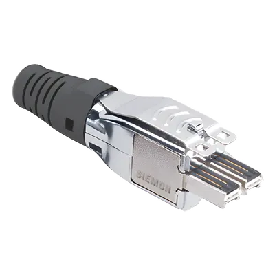 Plug TERA / 4 Pares / 22-23 AWG / S/FTP y F/FTP / Cat 7 y 7A / Blindado / Negro