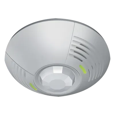 Sensor de ocupación de techo / Doble tecnología US + PIR / 46 m² (500 ft²) a 180° / Relevador SPDT 500 mA / Fotocelda 0-1000 lx / 20-24 VCD