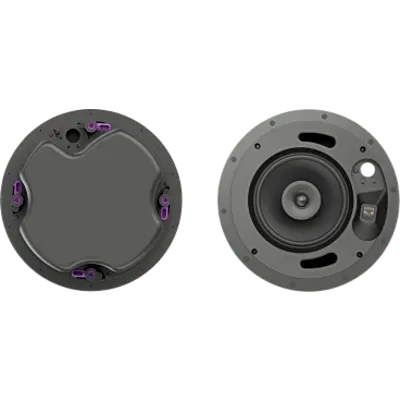 Altavoz de Techo 6.5 in (165 mm) | PoE++ PoE+ PoE Auto-negociado | Dante | Amplificador, DSP y Mezclador Integrados | Mezcla de Dos Canales | EQ Paramétrico | Filtros Pasa Altos y Pasa Bajos | SPL Máximo 105 dB | UL2043 Plenum | UL1480A | R