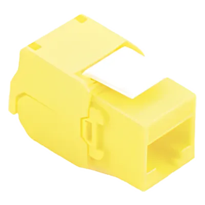 Módulo jack keystone Cat6A LINKEDPRO LPKJ6ATTYE amarillo