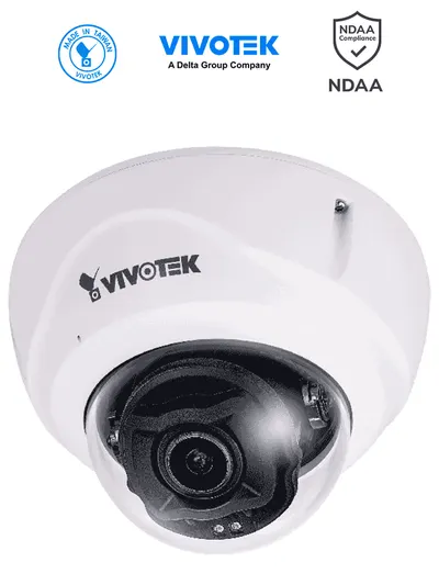 VIVOTEK FD9387-FR-v2 - Cámara IP domo exterior antivandálica 5 MP, reconocimiento facial integrado, lente varifocal motorizado 2.7-13.5mm, WDR Pro, Smart IR II 50m, ciberseguridad Trend Micro, protección IP67/IK10