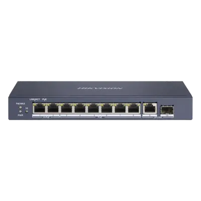 Switch PoE Hikvision DS-3E0510HP-E con puertos Hi-PoE de 90 W
