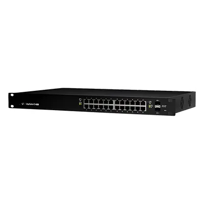 Switch administrable Ubiquiti ES-24-250W con 24 puertos Gigabit PoE+