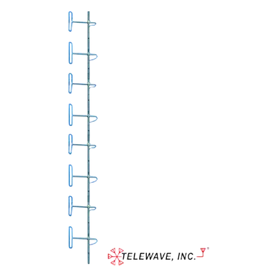 Antena Base VHF / 138-174 MHz / 8 Dipolos / 7-12 dBd / 500W / 10.33x0.91 m (33.9x3 ft)
