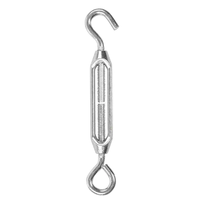 Tensor Gancho con Armella / 1/4" x 7" / 3/8" / 40.8 kg / Acero Zincado / 0.58 ft