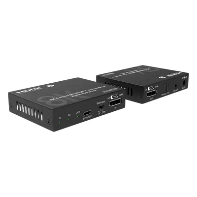 Convertidor de Video Bidireccional / 8K30 / 4K120 / HDMI 2.1b / DP 1.4 / Extracción de Audio Óptico y Analógico / HDR10+ / Dolby Vision