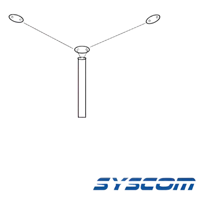 Antena HF / Base / 2-30 MHz / 300 W / Cable RG58 3 m (10 ft) / Ajustable por frecuencia