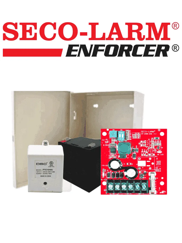 Kit de fuente de poder SECO-LARM KITFUENTE1 con batería de respaldo