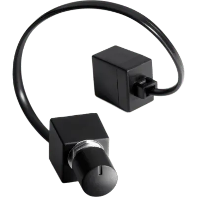 Cable y Mando a Distancia para Nivel de Amplificador / 5.5 m (18 ft) / Perilla ABS Negro / Conector Modular Telefónico / Instalación Empotrada / Perforación 9.5 mm (0.37 in) / Espacio Tras Panel 28 × 28 × 19 mm (1.10 &time
