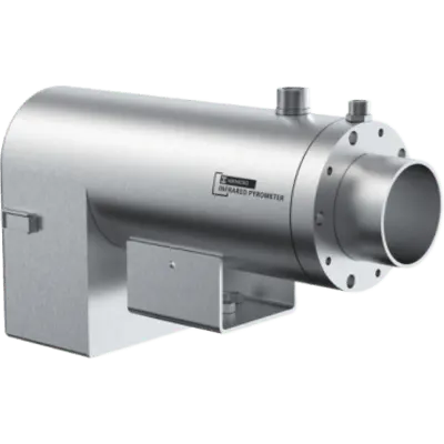 Carcasa de Refrigeración por Agua/Aire para Pirómetro PD1 / Rango 60-300 °C / Acero Inoxidable / Conexiones G1/2 y G1/4 / 306.7 x 126 x 187.5 mm / 5800 g