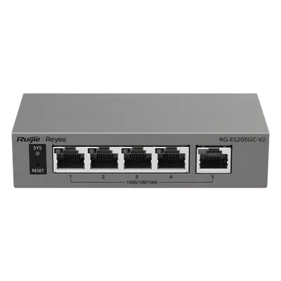 Switch de red Ruijie RG-ES205GC-V2 con gestión en la nube