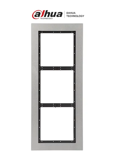 Panel frontal Dahua VTM126 para 3 módulos, compatible con VTO4202F