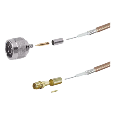 Jumper RF / 100 cm (3.28 ft) / RG-142/U / N Macho a SMA Hembra Inverso / 8 GHz