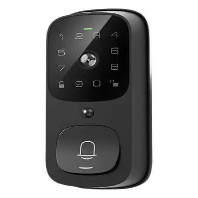 Cerradura Inteligente con Videoportero / Wi-Fi 2.4 GHz / Huella Digital / Teclado Táctil / IP65 / 8 Baterías AA